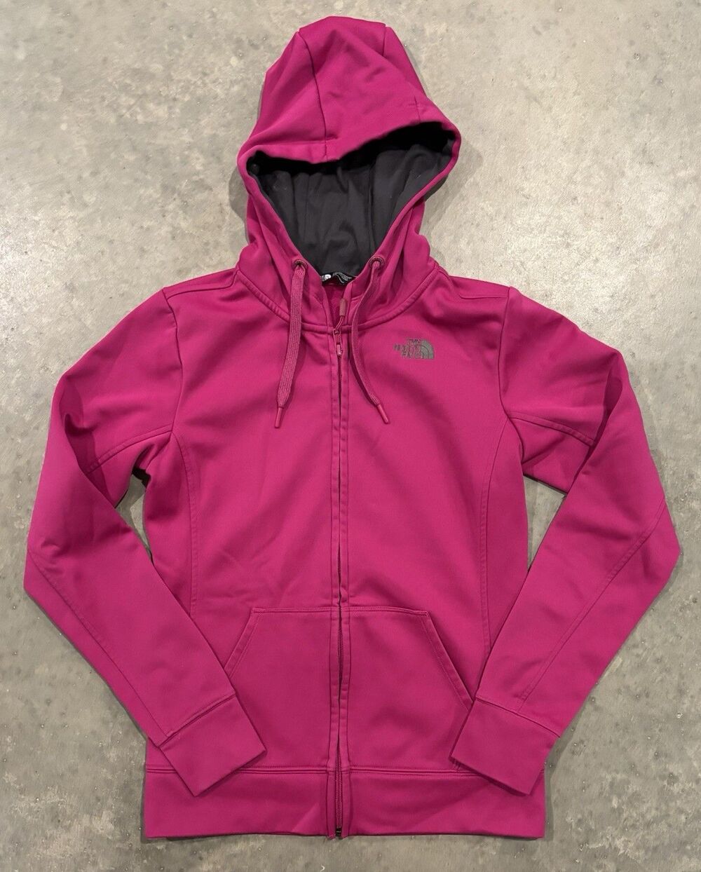 The North Face Women's Small Hooded Full Zip Pocket Jacket Purple Pink